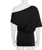 Lianne Ruched One-Shoulder Mini Dress
