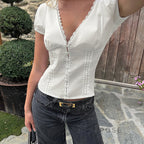 Lillith Lace Puff Sleeve Top