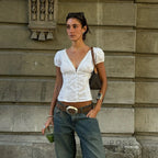 Lillith Lace Puff Sleeve Top