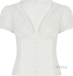 Lillith Lace Puff Sleeve Top