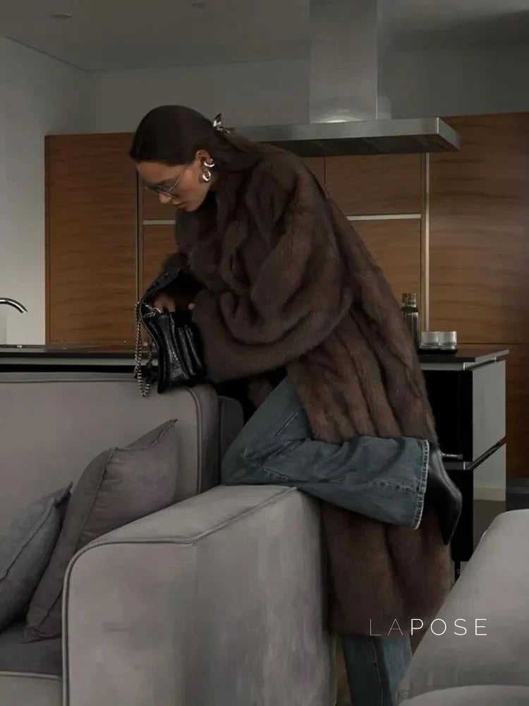 Lilly Fluffy Faux Fur Coat