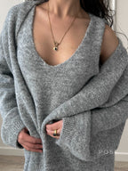 Lily Cozy Knit Dress & Long Cardigan Set
