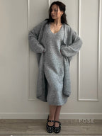 Lily Cozy Knit Dress & Long Cardigan Set