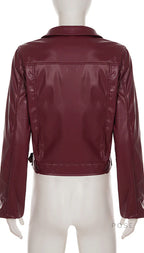 Lilyann Faux Leather Moto Jacket