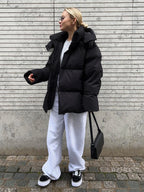 Lilyth Oversized Hooded Quilted Coat