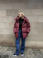 Lilyth Oversized Hooded Quilted Coat