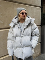 Lilyth Oversized Hooded Quilted Coat