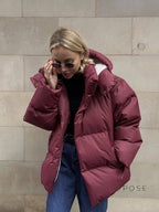 Lilyth Oversized Hooded Quilted Coat