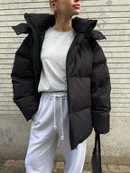 Lilyth Oversized Hooded Quilted Coat