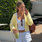 Liza Cropped Knit Cardigan