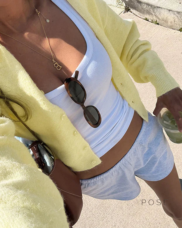 Liza Cropped Knit Cardigan