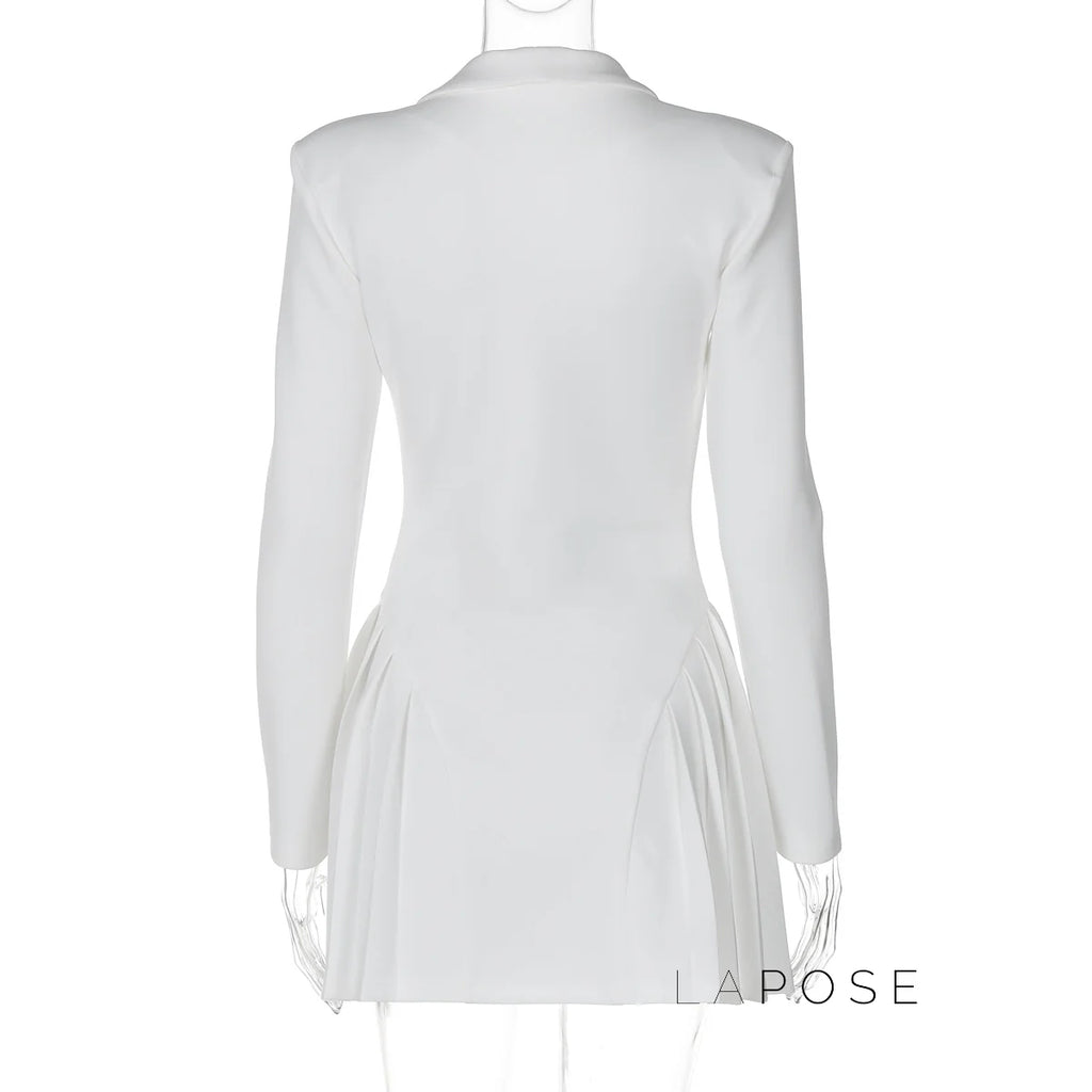 Louella Collared Ruffle Mini Dress