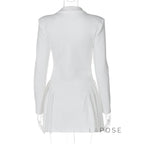 Louella Collared Ruffle Mini Dress
