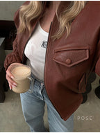 Lua Faux Leather Jacket