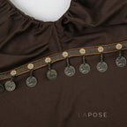 Lumen Metallic Halter Top