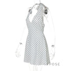 Maahi Printed Halter Dress