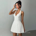 Maahi Printed Halter Dress