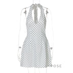 Maahi Printed Halter Dress