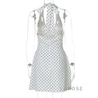 Maahi Printed Halter Dress