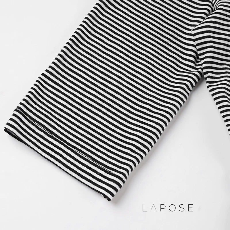 Macie Contrast Stripe Knit Top