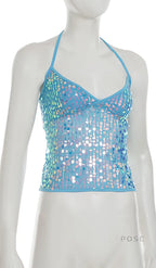 Maddalyn Sequin Strap Top