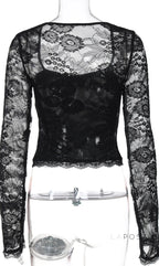 Madelyne Lace Long Sleeve Top