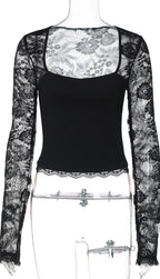Madelyne Lace Long Sleeve Top
