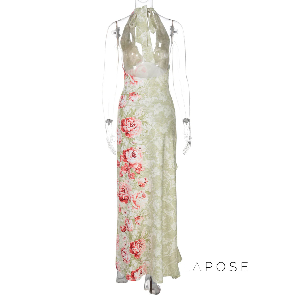 Marah Floral Halter Maxi Dress