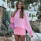 Margot Mesh Ruched Mini Dress