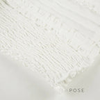 Marianna Puff Sleeve Smocked Crop Top