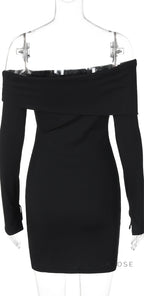 Marina One Shoulder Knit Mini Dress