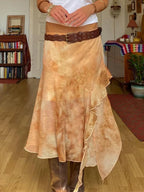 Markayla Dune Patchwork Ruffled Skirt
