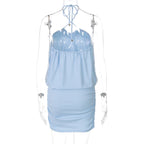 Masyn Halter Mini Skirt Set