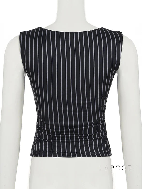 Maybelline Striped Lace-Up Camisole