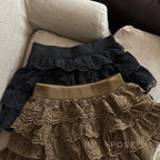 Meira Layered Ruffle Mini Skirt