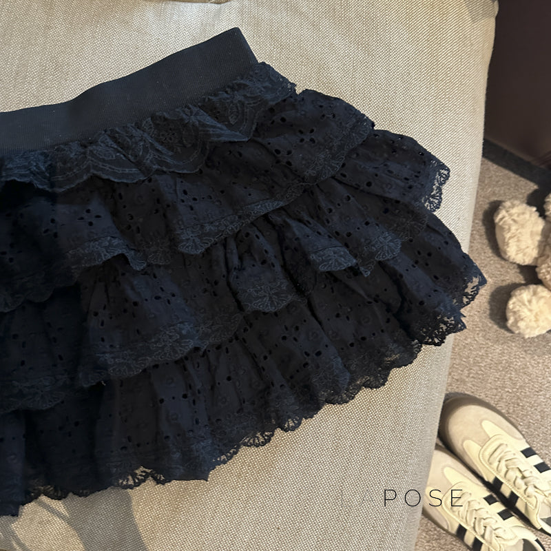 Meira Layered Ruffle Mini Skirt