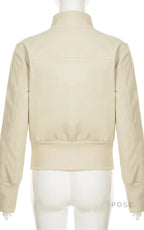 Miamor Ribbed Patchwork Utility Jacket