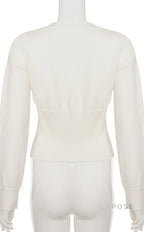 Micah Cropped Button-Up Cardigan