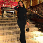 Mildred Pleated Long Sleeve Dress