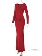 Mildred Pleated Long Sleeve Dress