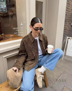 Miller Chic Wool Blend Bomber Jacket