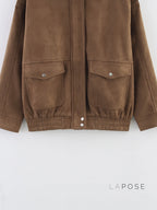 Miller Chic Wool Blend Bomber Jacket