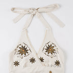 Minsa Floral Lace Halter Top