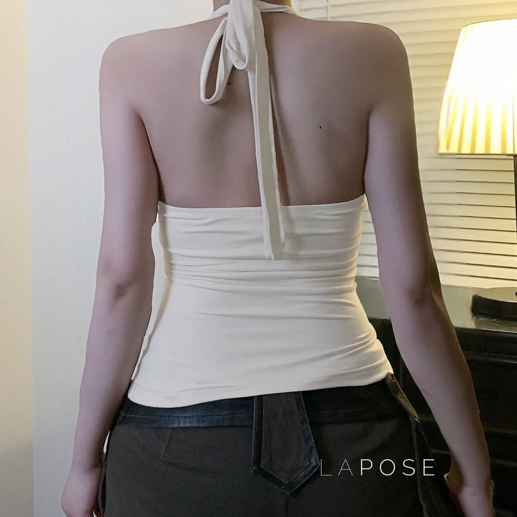 Minsa Floral Lace Halter Top