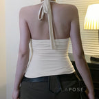 Minsa Floral Lace Halter Top