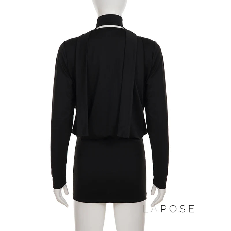 Monica Collared Bodycon Mini Dress