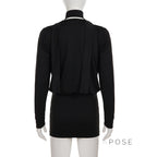 Monica Collared Bodycon Mini Dress