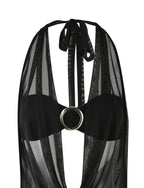 Nahomi Mesh Halter Mini Dress