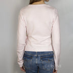 Nalayah V-Neck Tie Knit Top