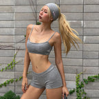 Natalia Grey Jacquard Knit Set